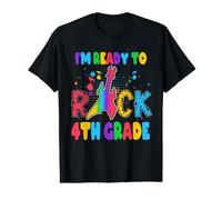 I'm Ready To Rock 4th Grade Guitar Back To School Camiseta gráfica económica