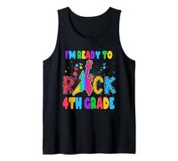 I'm Ready To Rock 4th Grade Guitar Back To School Camiseta sin Mangas