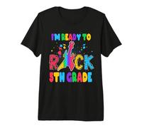 I'm Ready To Rock 5th Grade Guitar Back To School Camiseta Premium