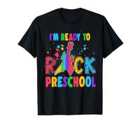 I'm Ready To Rock Preschool Guitar Back To School Camiseta gráfica económica