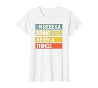 I'm Rebeka Doing Rebeka Things - Cita Personalizada Divertida Camiseta gráfica económica