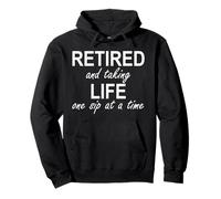 Im Retired and Taking Life One Sip at a Time Retirement Wine Sudadera con Capucha