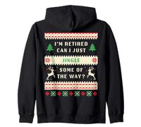 I'm Retired Can I Just Jingle Some of The Way Christmas Ugly Sudadera con Capucha