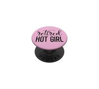 Im Retired Hot Girl Funny Retirement Women Mom Retired Woman PopSockets PopGrip Adhesivo