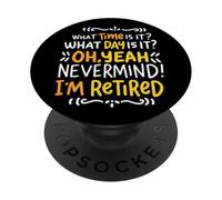 I'm Retired Pension Pension Seniors Abuelo Abuela Jubilado PopSockets PopGrip Adhesivo