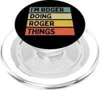 I'm Roger Doing Roger Things - Cita Personalizada Divertida PopSockets PopGrip para MagSafe