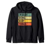 I'm Rudy Doing Rudy Things - Cita Personalizada Divertida Sudadera con Capucha