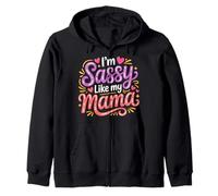 I'm Sassy Like My Mama Actitud Vibraciones Personalidad ||- Sudadera con Capucha