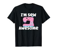 I'm Sew Awesome Funny Pun Quilting máquina de Coser Kawaii Camiseta gráfica económica