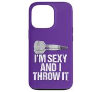 I'M SEXY AND I THROW IT - Fun and Sexy Bar Dart Style Carcasa para iPhone 13 Pro