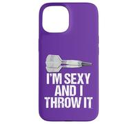 I'M SEXY AND I THROW IT - Fun and Sexy Bar Dart Style Carcasa para iPhone 15