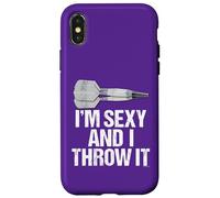 I'M SEXY AND I THROW IT - Fun and Sexy Bar Dart Style Carcasa para iPhone X/XS