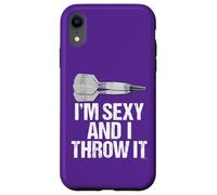 I'M SEXY AND I THROW IT - Fun and Sexy Bar Dart Style Carcasa para iPhone XR