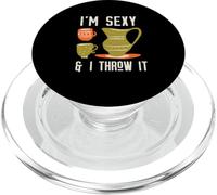 I'm Sexy & I Throw IT Cerámica Divertida Lanzando Meme PopSockets PopGrip para MagSafe