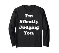 I'm Silently Judging You Witty Sarcasm Funny Saying Manga Larga