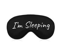 I'm Sleeping Sleep Mask Blindfold Divertido Ajustable Super-Smooth Soft Eye Mask Cover para Hombres Mujeres Viajes y siesta