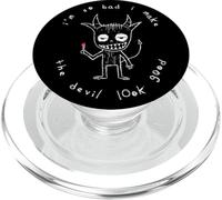 I'm So Bad I Make The Devil Look Good Mischievous Demon PopSockets PopGrip para MagSafe