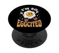 I'm So Eggcited PopSockets PopGrip Adhesivo
