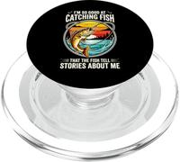 I'm so Good at Catching Fish That The Fish Tell Stories PopSockets PopGrip para MagSafe