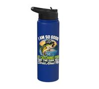 I'm So Good At Catching Fish that The Fish Tell Stories Stainless Steel Insulated Water Bottle