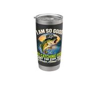 I'm So Good At Catching Fish that The Fish Tell Stories Vaso térmico de acero inoxidable de doble pared