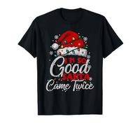 I'm So Good Santa Claus Vino Dos Veces coincidiendo con la Navidad Familiar Camiseta