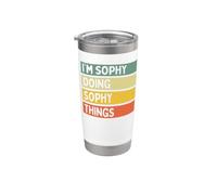 I'm Sophy Doing Sophy Things - Cita personalizada divertida Vaso térmico de acero inoxidable de doble pared