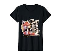I'm Sorry Did I Offend You with My Common Sense - Camiseta gráfica económica, Mujer, Negro, XS