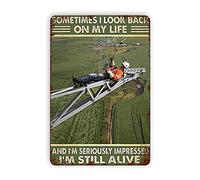 I'M Still Alive Lineman Reproducción de carteles de chapa de metal, decoración de pared vintage, cartel de chapa de arte retro, decoraciones divertidas para el hogar, bar, pub, cafetería, granja, sala