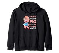 Im That Crazy Pig Lady You Hear About Sudadera con Capucha