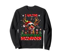 I'm The Adventurous Reindeer Christmas Outfit Funny Xmas Sudadera
