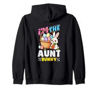 I'm The Aunt Bunny Egg Hunting Familia Matching Easter Sudadera con Capucha