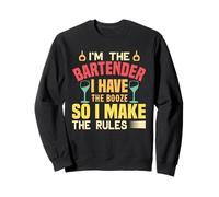 I'm The Bartender So I Make The Rules Funny Bartending Sudadera