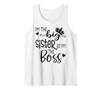 Im The Big Sister Girls Im Not Bossy Im Just Big Sister Boss Camiseta sin Mangas