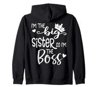 Im The Big Sister Girls Im Not Bossy Im Just Big Sister Boss Sudadera con Capucha