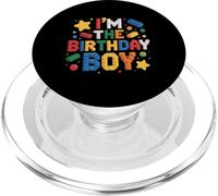 Im The Birthday Boy Building Bricks Decoración de fiesta familiar PopSockets PopGrip para MagSafe