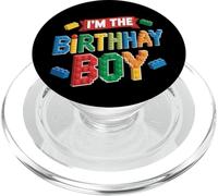 Im The Birthday Boy Building Bricks Decoración de fiesta familiar PopSockets PopGrip para MagSafe
