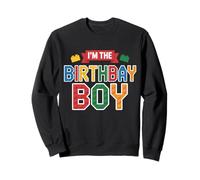 Im The Birthday Boy Building Bricks Decoración de fiesta familiar Sudadera