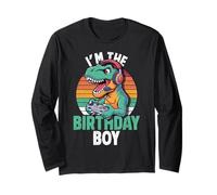 I'm The Birthday Boy Gaming T-Rex Cumpleaños a Juego Manga Larga