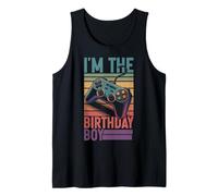 I'm The Birthday Boy Vintage Gamer Matching Birthday Camiseta sin Mangas
