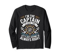 I'm The Captain Assume I'm Always Right Funny Sailing Manga Larga