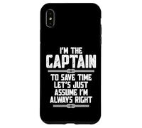 I'm The Captain to Save Time Let's Just Assume I'm Right Carcasa para iPhone XS MAX