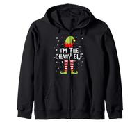 I'm The Chatty Elf Funny Christmas Matching Family Group Sudadera con Capucha