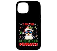 I'm The Cheeky Penguin Christmas Outfit Funny Xmas Carcasa para iPhone 15
