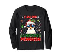 I'm The Cheeky Penguin Christmas Outfit Funny Xmas Manga Larga