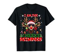 I'm The Cheeky Reindeer Christmas Outfit Funny Xmas Camiseta