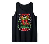 I'm The Chill Elf Christmas Outfit Funny Xmas Camiseta sin Mangas