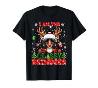 I'm The Classy Reindeer Christmas Outfit Funny Xmas Camiseta