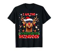 I'm The Confident Reindeer Christmas Outfit Funny Xmas Camiseta
