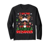 I'm The Cozy Reindeer Christmas Outfit Funny Xmas Manga Larga